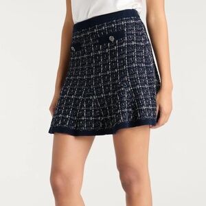 Ainara Skirt Navy/Silver